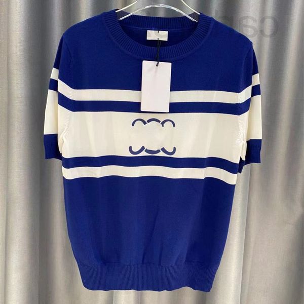 women's knits & tees designer straight 2022 new casual style knitted round neck offset short sleeve women 5t0o, White
women's knits & tees designer straight 2022 new casual style knitted round neck offset short sleeve women 5t0o, White