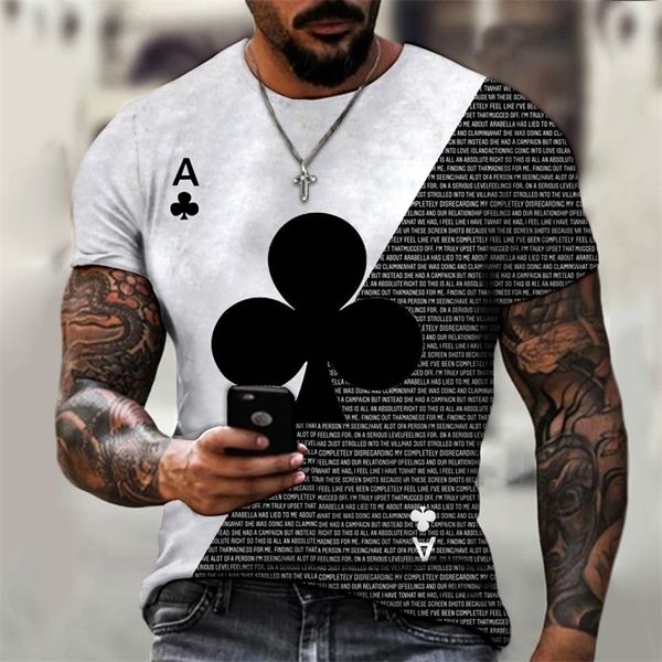 funny playing card plum a 3d printed mens tshirt street trend retro style oneck short sleeve men clothing oversized tshirts 220607, White;black
funny playing card plum a 3d printed mens tshirt street trend retro style oneck short sleeve men clothing oversized tshirts 220607, White;black