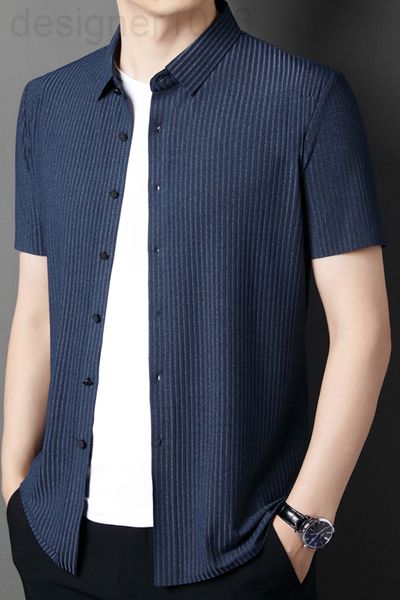 men's casual shirts designer boutique leisure business stripe lapel shirt 2022 new cotton high elastic no iron medium and high-end men&, White;black
men's casual shirts designer boutique leisure business stripe lapel shirt 2022 new cotton high elastic no iron medium and high-end men&, White;black