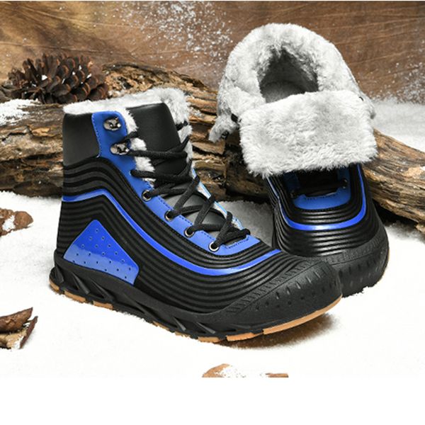 men boots winter plus velvet super warm high gang snow boots men winter work casual shoes boots for men plus size 47, Black
men boots winter plus velvet super warm high gang snow boots men winter work casual shoes boots for men plus size 47, Black