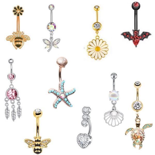 bell button rings various navels ring creative navel nail bat bee navel buttons puncture accessories zc1093, Silver
bell button rings various navels ring creative navel nail bat bee navel buttons puncture accessories zc1093, Silver