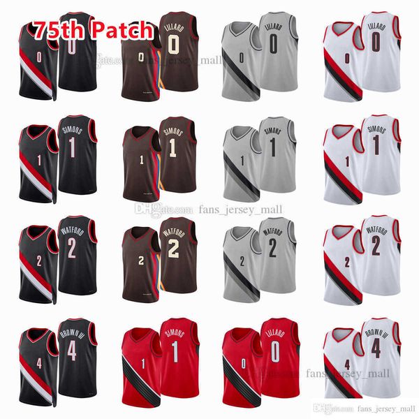 printed 75th city basketball jerseys damian 0 lillard anfernee 1 simons trendon 2 watford greg 4 brown jersey color red black, Black;red
printed 75th city basketball jerseys damian 0 lillard anfernee 1 simons trendon 2 watford greg 4 brown jersey color red black, Black;red