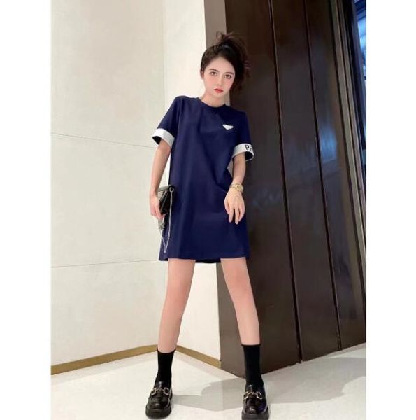 women's knits & tees designer spring 2022 new fashion womens prd t shirt high-end luxury round neck long triangle paste dress in 3 colo, White
women's knits & tees designer spring 2022 new fashion womens prd t shirt high-end luxury round neck long triangle paste dress in 3 colo, White