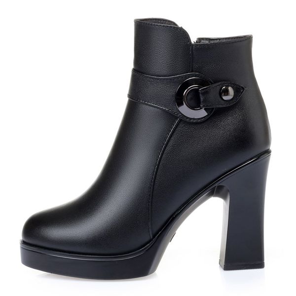 women boots high heels 2022 new wool warm women winter boots fashion office ladies ankle boots, Black
women boots high heels 2022 new wool warm women winter boots fashion office ladies ankle boots, Black