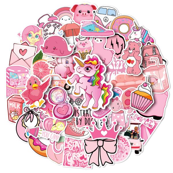 new 50pcs pack cartoon pink style girls funny decals stickers motorcycle luggage guitar waterproof graffiti stickers diy kids toys
new 50pcs pack cartoon pink style girls funny decals stickers motorcycle luggage guitar waterproof graffiti stickers diy kids toys