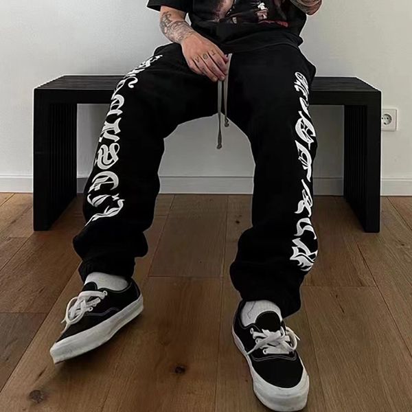 side lettering limited casual long sweat pants joggers trousers men women hip hop streetwear mg220233, Black
side lettering limited casual long sweat pants joggers trousers men women hip hop streetwear mg220233, Black