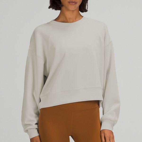 yoga clothes oversized ladies hoodies short round neck sweater high elastic loose sports yoga fitness long sleeve crop sweatshirts, Black
yoga clothes oversized ladies hoodies short round neck sweater high elastic loose sports yoga fitness long sleeve crop sweatshirts, Black