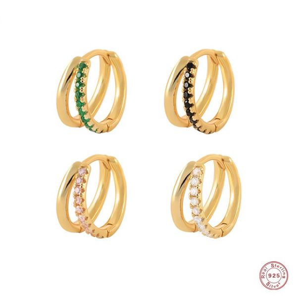 hoop & huggie aide 1pc sterling silver double circle earrings for women colored cubic zirconia pave cartilage piercing jewelryhoop, Golden;silver
hoop & huggie aide 1pc sterling silver double circle earrings for women colored cubic zirconia pave cartilage piercing jewelryhoop, Golden;silver