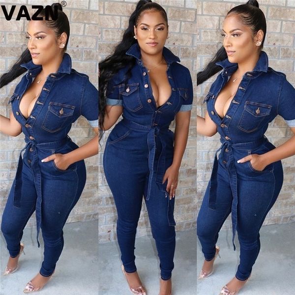 vazn wynz8219 vneck packet denim solid tracksuits jumpsuits sleeve bodycon short sleeve women long pants long jumpsuits y200422, Black;white
vazn wynz8219 vneck packet denim solid tracksuits jumpsuits sleeve bodycon short sleeve women long pants long jumpsuits y200422, Black;white