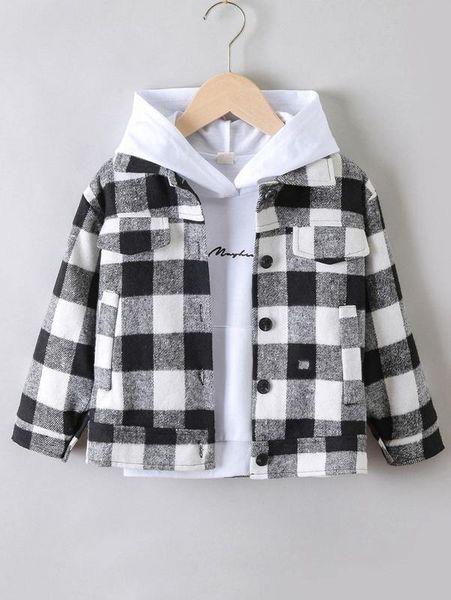 toddler boys gingham button through flap detail overcoat without hoodie she, Blue;gray
toddler boys gingham button through flap detail overcoat without hoodie she, Blue;gray
