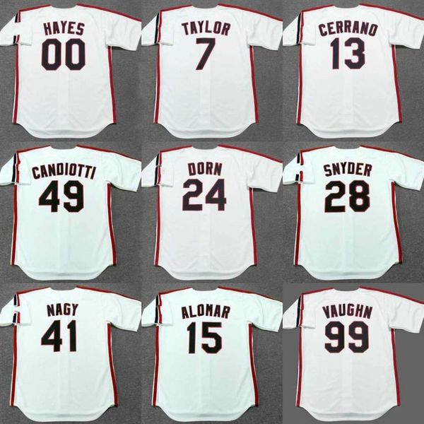 cleveland 24 roger dorn 28 cory snyder 7 jake taylor 0 willie mays 13 pedro cerrano 15 sandy alomar 41 charles nagy baseball jerse187g, Black
cleveland 24 roger dorn 28 cory snyder 7 jake taylor 0 willie mays 13 pedro cerrano 15 sandy alomar 41 charles nagy baseball jerse187g, Black