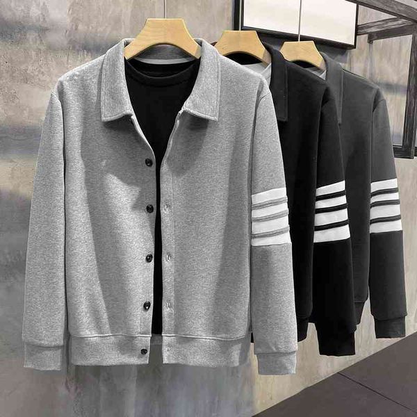 tb striped waffle sweater men's spring and autumn american loose pullover round neck long sleeve bottoming shirt four bar coat men, Black
tb striped waffle sweater men's spring and autumn american loose pullover round neck long sleeve bottoming shirt four bar coat men, Black