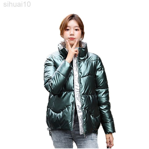 winter green glossy down cotton coat women new pink black thick warm parka jacket loose fashion cotton coat l220730
winter green glossy down cotton coat women new pink black thick warm parka jacket loose fashion cotton coat l220730