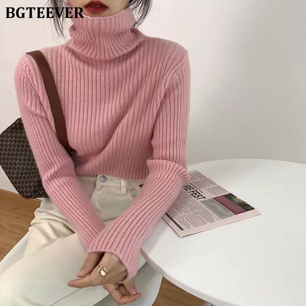 chic turtleneck ladies sweater pullovers elegant full sleeve slim female knitted 2021 autumn winter knitwear, White;black
chic turtleneck ladies sweater pullovers elegant full sleeve slim female knitted 2021 autumn winter knitwear, White;black