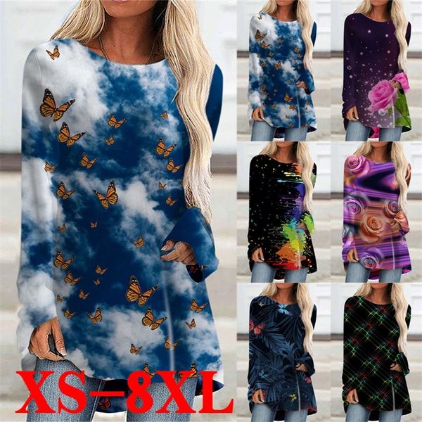 women casual loose print irregular t-shirt vintage long sleeve t-shirt women fashion clothes plus size xs-8xl 220511, White
women casual loose print irregular t-shirt vintage long sleeve t-shirt women fashion clothes plus size xs-8xl 220511, White