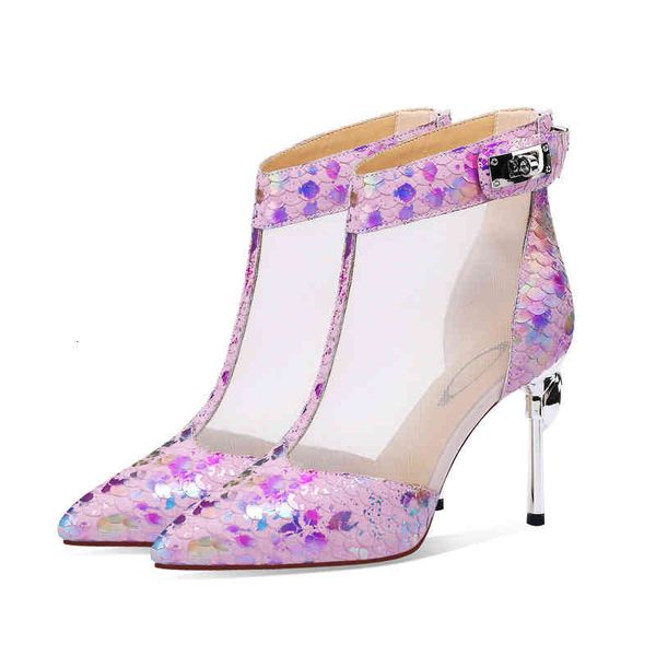 boots spring and summer women's shoes pointed thin heels high metal plated heel mesh boots cool w059, Black
boots spring and summer women's shoes pointed thin heels high metal plated heel mesh boots cool w059, Black