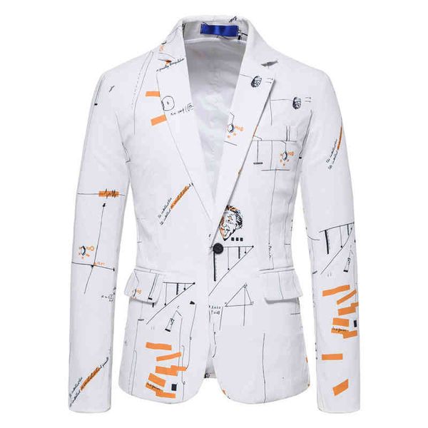 men's suits & blazers men's printed european suit jacket youth fashion personalized large single r8ho, White;black
men's suits & blazers men's printed european suit jacket youth fashion personalized large single r8ho, White;black