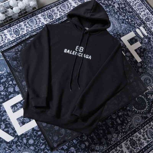 2022 designer b r hoodies and coats paris fashion show korean version double letter mosaic hoodie men's women's new style in autum, Black
2022 designer b r hoodies and coats paris fashion show korean version double letter mosaic hoodie men's women's new style in autum, Black