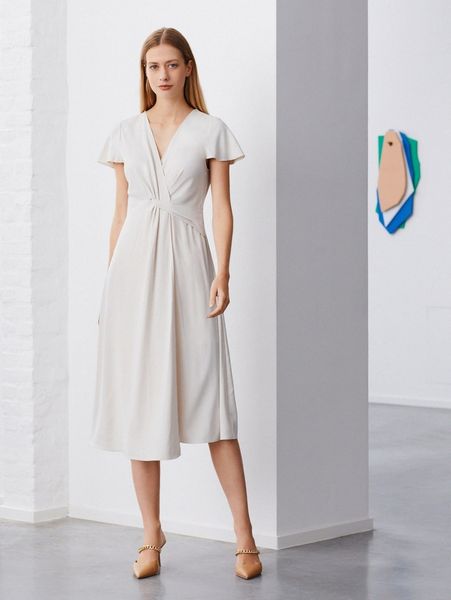 motf premium butterfly sleeve twist flowy dress 50nr#, Black;gray
motf premium butterfly sleeve twist flowy dress 50nr#, Black;gray