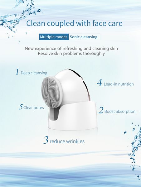 face skincare multi-functional beauty equipment silicone cleaning and lead in massage high-frequency for all skin types sensitive skin machi, Black;white
face skincare multi-functional beauty equipment silicone cleaning and lead in massage high-frequency for all skin types sensitive skin machi, Black;white