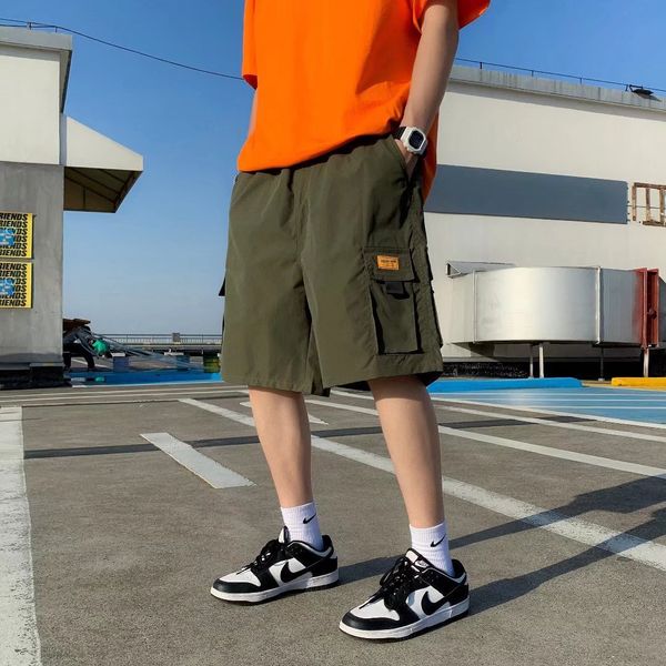tide brand multi-pocket functional clothing shorts men's summer ins casual five-length pants loose thin pants e1hc#, White;black
tide brand multi-pocket functional clothing shorts men's summer ins casual five-length pants loose thin pants e1hc#, White;black