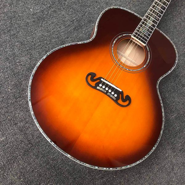 custom 43 inch gj200c jumbo acoustic guitar with abalone binding vintage tuner cherry red color 550a eq electronic pickup
custom 43 inch gj200c jumbo acoustic guitar with abalone binding vintage tuner cherry red color 550a eq electronic pickup