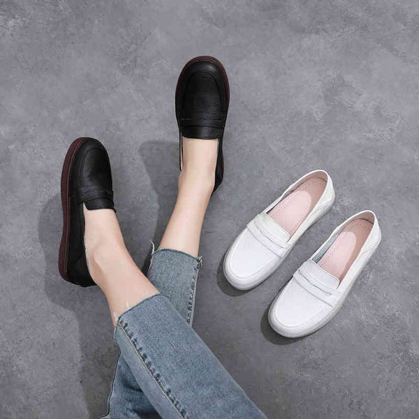 dress shoes spring women's leather flat shoes leisure large single round head shallow mouth buckle lazy el51, Black
dress shoes spring women's leather flat shoes leisure large single round head shallow mouth buckle lazy el51, Black