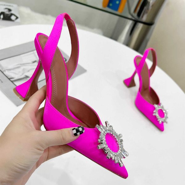 casual designer fashion women sandals shoes fucsia satin crystal genuine leather pointy toe high heels slingback sandalias zapatos mujer, Black
casual designer fashion women sandals shoes fucsia satin crystal genuine leather pointy toe high heels slingback sandalias zapatos mujer, Black