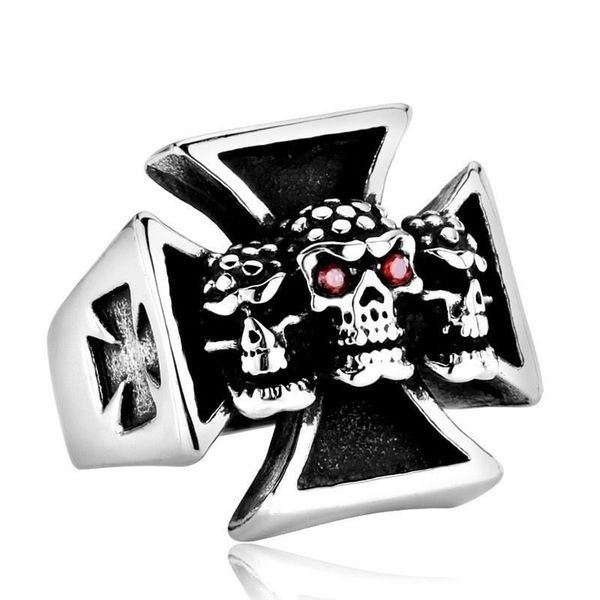 cluster rings men's creative three-sided skull shape geometric exquisite ring holiday gift party retro steel color punk hip-hop wholesa, Golden;silver
cluster rings men's creative three-sided skull shape geometric exquisite ring holiday gift party retro steel color punk hip-hop wholesa, Golden;silver