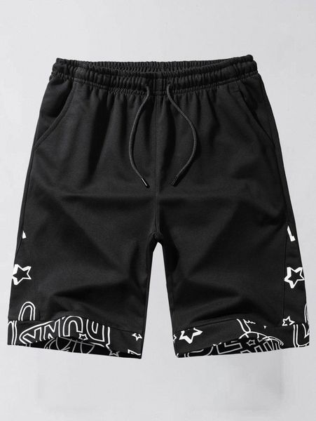 romwe guys letter & star graphic drawstring shorts y1cs#, White;black
romwe guys letter & star graphic drawstring shorts y1cs#, White;black