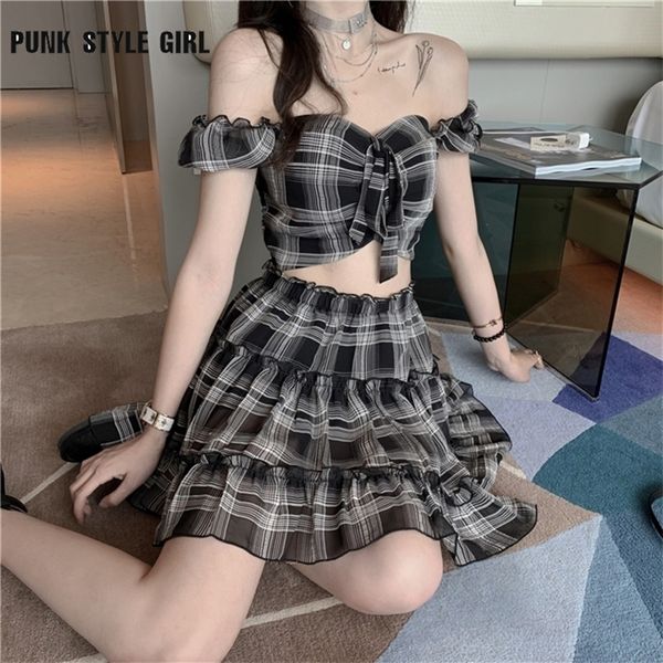 kawaii y2k sets gothic plaid chiffon slash neck + high waist mini skirt kpop e girls 2pcs female korean style two piece set 220323, White
kawaii y2k sets gothic plaid chiffon slash neck + high waist mini skirt kpop e girls 2pcs female korean style two piece set 220323, White