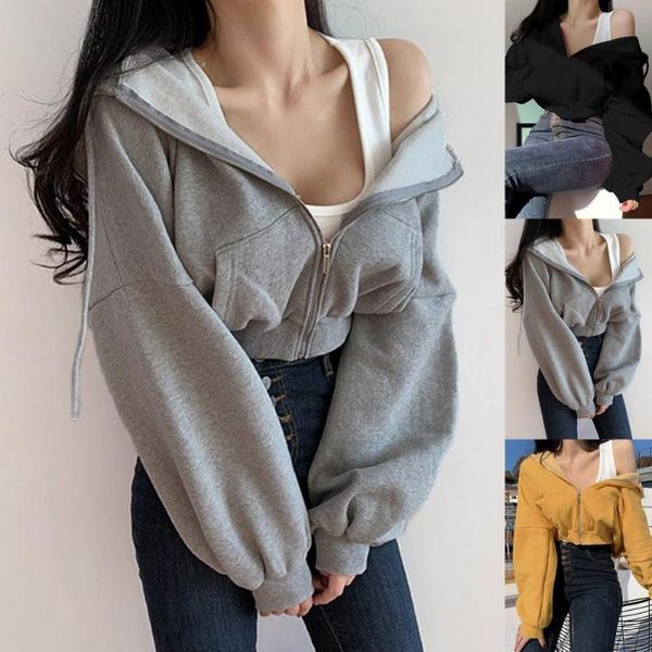 women's hoodies & sweatshirts women long sleeve solid color pocket crop plush warm zipper coat hoodiewomen's, Black
women's hoodies & sweatshirts women long sleeve solid color pocket crop plush warm zipper coat hoodiewomen's, Black
