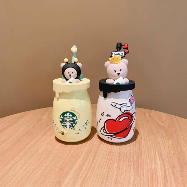 starbucks cup 2021 valentine's day gift bee little bear love milk jar covered ceramic straw water cup
starbucks cup 2021 valentine's day gift bee little bear love milk jar covered ceramic straw water cup