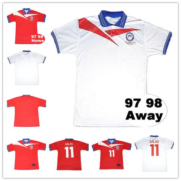 1998 retro chile soccer jersey 98 home red vintage football shirts classic uniform #11 salas zamorano neira rozental acuna sierra qualit, Black;yellow
1998 retro chile soccer jersey 98 home red vintage football shirts classic uniform #11 salas zamorano neira rozental acuna sierra qualit, Black;yellow