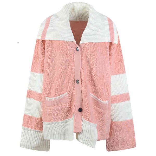 women's knits tees contrast stitched cardigan coat early spring lazy style granular cashmere loose thin sweater lcgt, White
women's knits tees contrast stitched cardigan coat early spring lazy style granular cashmere loose thin sweater lcgt, White