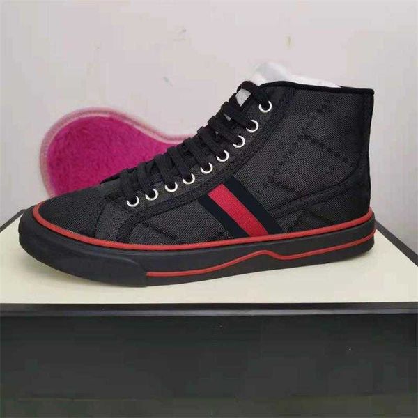 men grid high sneakers 1977 designer shoes women green red web stripe canvas flats off the runner trainers rubber sole shoe, Black
men grid high sneakers 1977 designer shoes women green red web stripe canvas flats off the runner trainers rubber sole shoe, Black