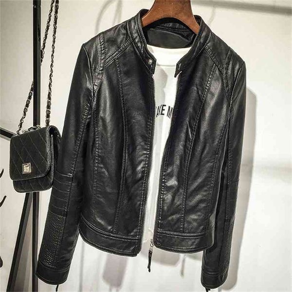 plus size female leather jacket spring autumn zipper long sleeve pocket ladies coat fashion bomber biker motorcycle jacket women 210923, Black
plus size female leather jacket spring autumn zipper long sleeve pocket ladies coat fashion bomber biker motorcycle jacket women 210923, Black