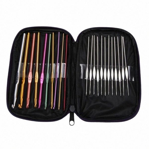 sewing notions & tools 22pcs multi coloured aluminium crochet hooks knitting needles set weave craft with bag embroidery needlework supply b, Black
sewing notions & tools 22pcs multi coloured aluminium crochet hooks knitting needles set weave craft with bag embroidery needlework supply b, Black