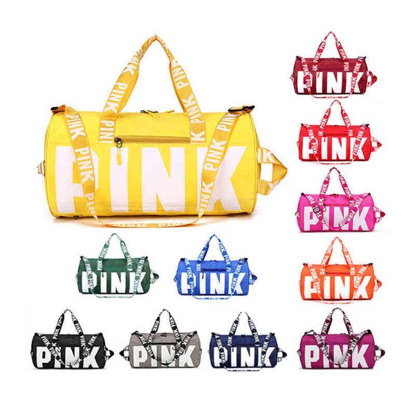 women's reusable eco-friendly nylon waterproof sport fitness gym tote duffle pink overnight large capacity travel bag for men 220602
women's reusable eco-friendly nylon waterproof sport fitness gym tote duffle pink overnight large capacity travel bag for men 220602