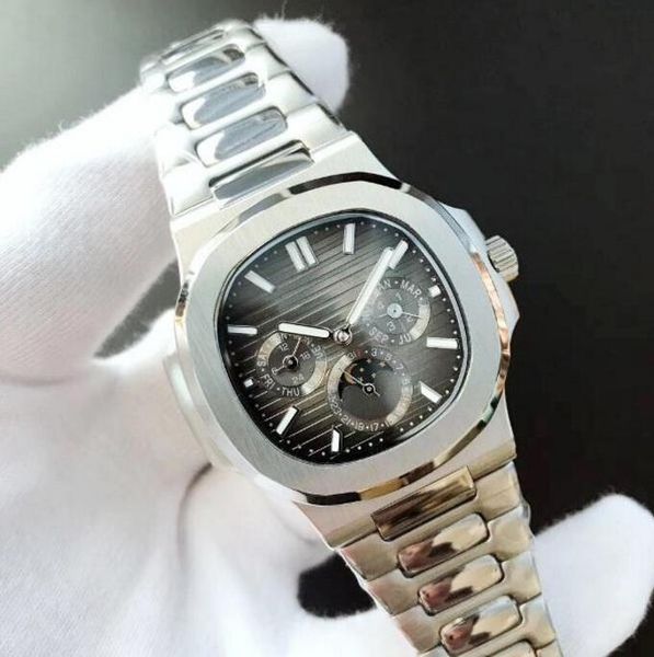 u1 4 colors watches mechanical automatic men watch moon phase 24h stainless steel all functions work 40.5mm, Slivery;brown
u1 4 colors watches mechanical automatic men watch moon phase 24h stainless steel all functions work 40.5mm, Slivery;brown