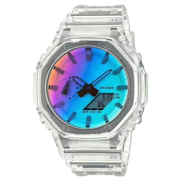 sports quartz digital men's 2100 watch full function automatic hand raising light waterproof world led transparent colorful, Slivery;brown
sports quartz digital men's 2100 watch full function automatic hand raising light waterproof world led transparent colorful, Slivery;brown