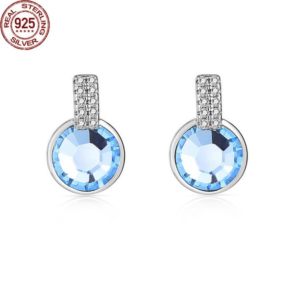 s925 sterling silver austrian crystal earrings women's simple caibao korean style personalized accessories, Golden
s925 sterling silver austrian crystal earrings women's simple caibao korean style personalized accessories, Golden