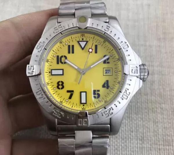 sale 1884 automatic movement mens quality watches super ocean yellow dial l316 stainless band mechanical 44mm wristwatch, Slivery;brown
sale 1884 automatic movement mens quality watches super ocean yellow dial l316 stainless band mechanical 44mm wristwatch, Slivery;brown