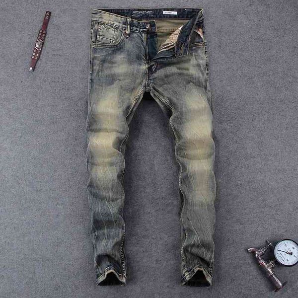 men's jeans fashionable men's jeans nostalgic washed buffed slightly elastic slim fitting small straight pants men 6edp, Blue
men's jeans fashionable men's jeans nostalgic washed buffed slightly elastic slim fitting small straight pants men 6edp, Blue