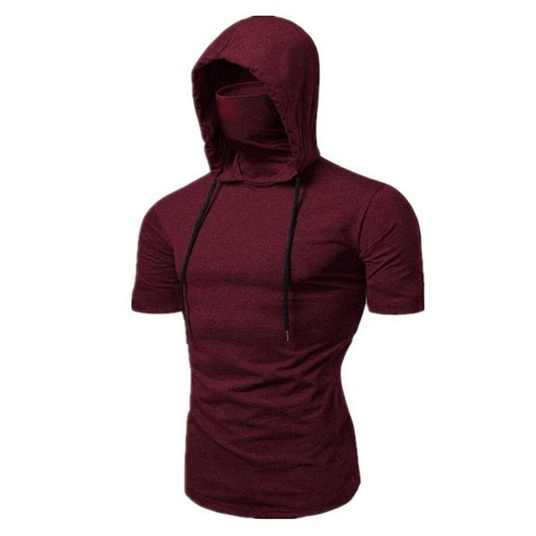 men's t-shirts fashion short-sleeved mask hooded t shirt men casual elastic solid fitness tshirt hip hop slim fit male t-shirt streetwe, White;black
men's t-shirts fashion short-sleeved mask hooded t shirt men casual elastic solid fitness tshirt hip hop slim fit male t-shirt streetwe, White;black