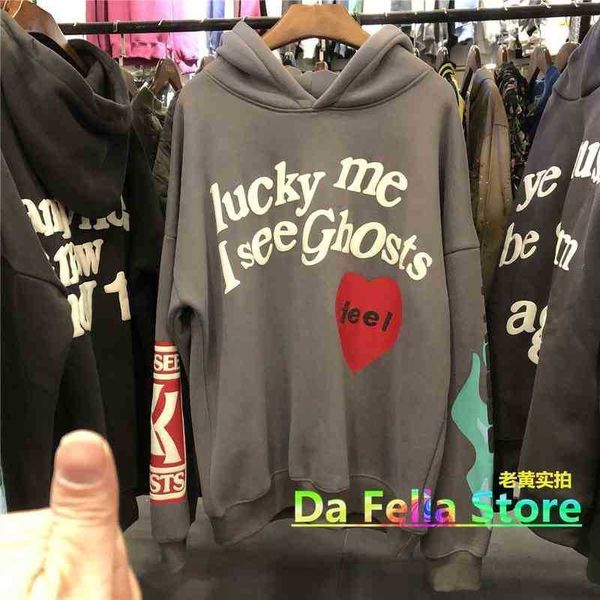 hoodies sweatshirts gray west graffiti men hip hop lucky me i see ghosts foam letter print pullovers season, Black
hoodies sweatshirts gray west graffiti men hip hop lucky me i see ghosts foam letter print pullovers season, Black