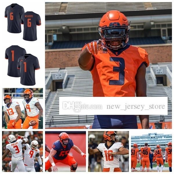 ncaa custom illinois fighting college illini football jerseys stitched 87 daniel barker jeff george whitney mercilus aj bush jersey, Black
ncaa custom illinois fighting college illini football jerseys stitched 87 daniel barker jeff george whitney mercilus aj bush jersey, Black