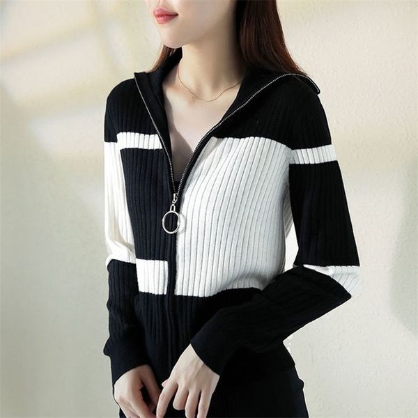 sweaters womens plus size knit winter fashion knitted woollen zipper splicing warm cardigan jumper jerseys sweater woman 210817, White
sweaters womens plus size knit winter fashion knitted woollen zipper splicing warm cardigan jumper jerseys sweater woman 210817, White