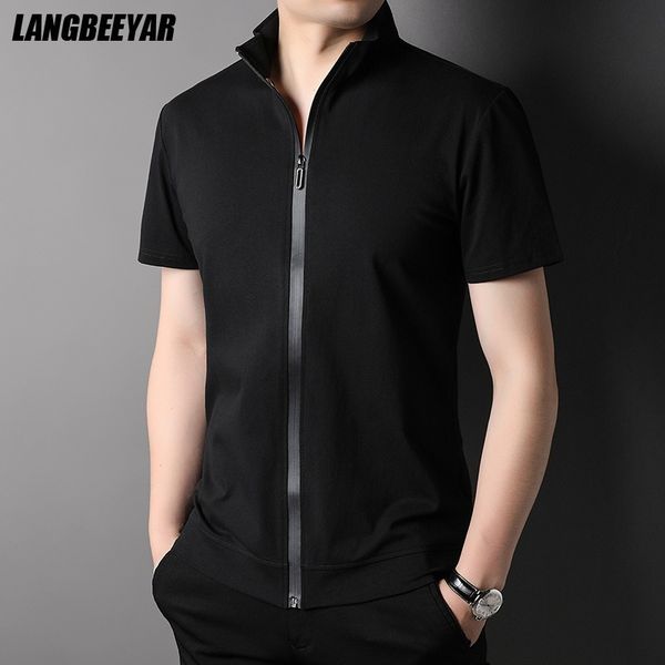 grade summer brand designer trendy cool men tshirt with zipper solid color short sleeve casual fashion men clothes220622, White;black
grade summer brand designer trendy cool men tshirt with zipper solid color short sleeve casual fashion men clothes220622, White;black