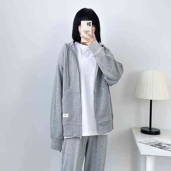 sweatshirts women's clothing coats spring autumn jackets 2022 new zipper cardigan loose casual hoodies girls jp195 t220726, Black
sweatshirts women's clothing coats spring autumn jackets 2022 new zipper cardigan loose casual hoodies girls jp195 t220726, Black